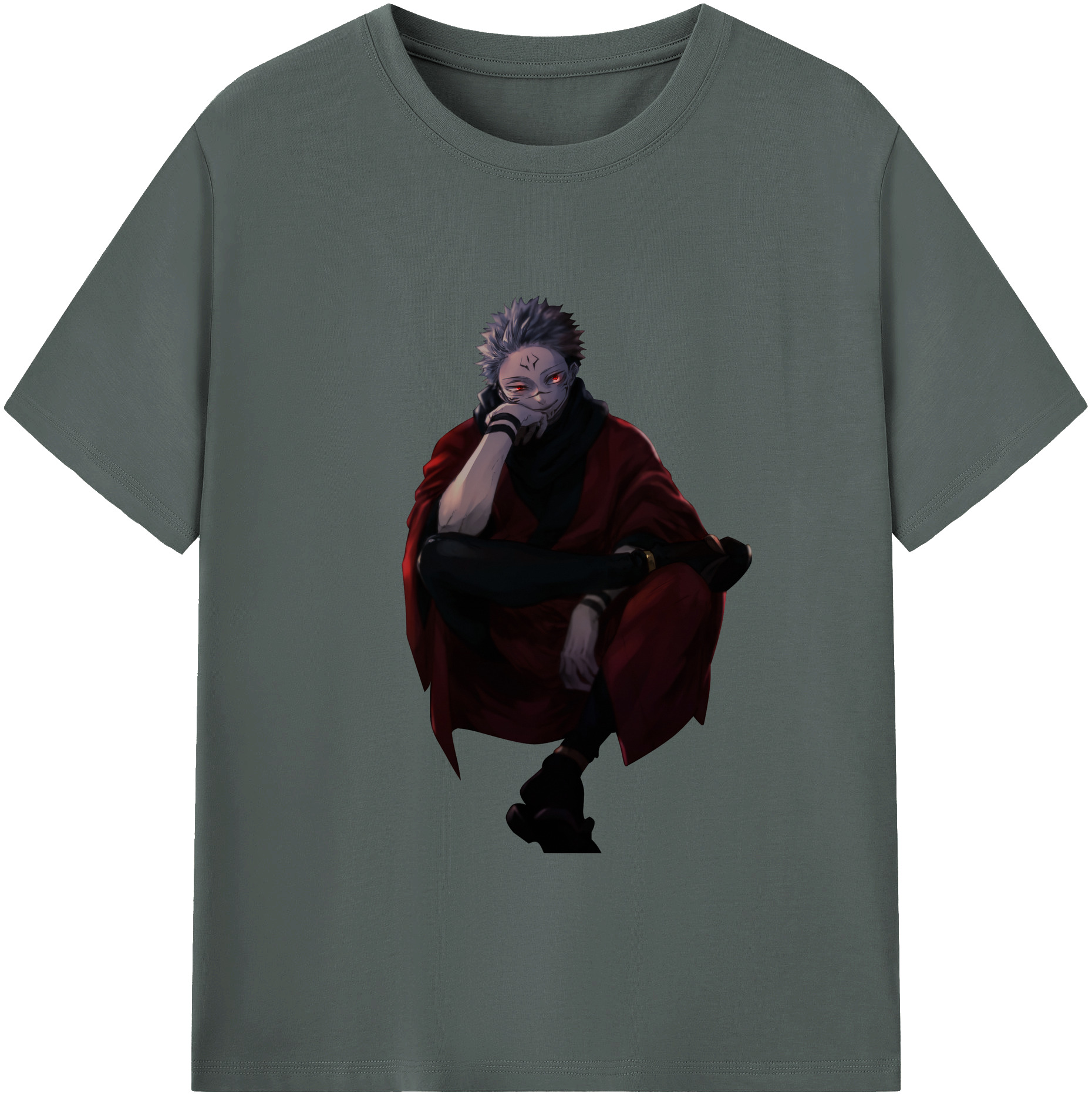 （画像用） 呪術廻戦 Jujutsu Kaisen 綿100％ メンズ半袖Tシャツ｜肌触りやわらか＆通気性